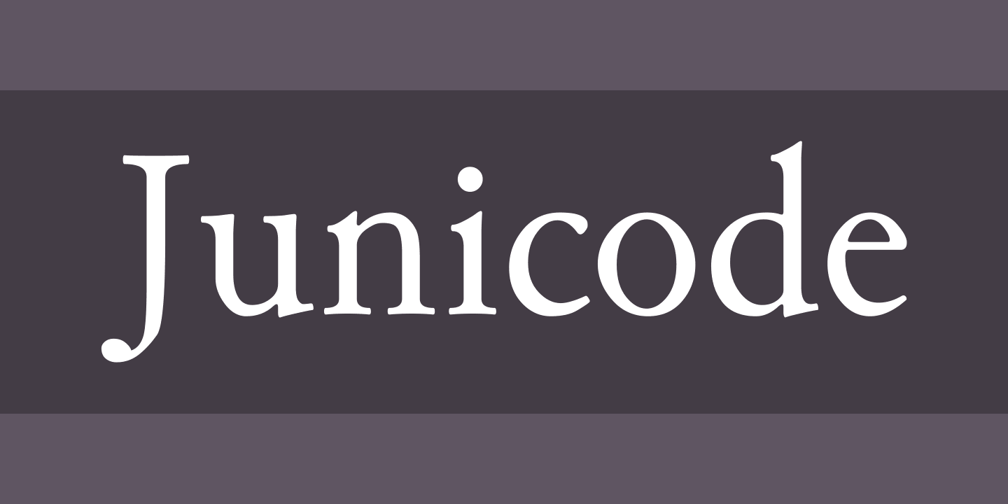 Шрифт Junicode